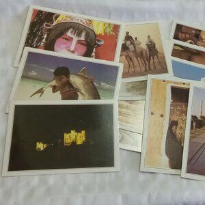 Set of 20 vintage postcards featuring famous places around the world